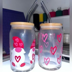 Custom vinyl glass cups